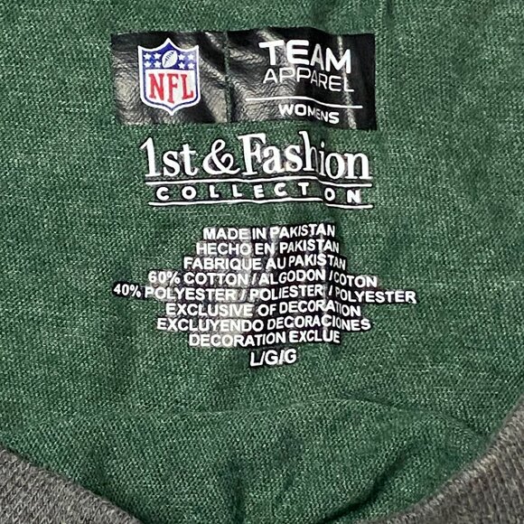 Green Bay Packers Women’s Tee Size L – NFL Team Apparel 1st & Fashion Collection - Picture 3 of 4
